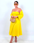 CURVY Cordset ISCHIA - completo composto da vestito longuette e camicia