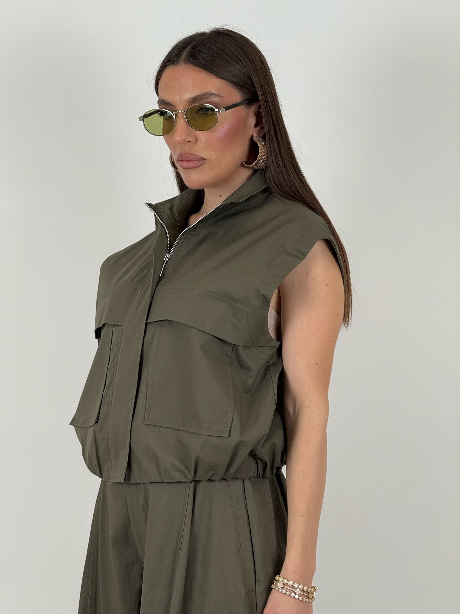 Cordset ALIX - Completo Just west gilet corto e pantalone