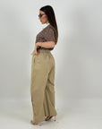 Pantalone Alicia - Pantalone Just west con elastico in vita
