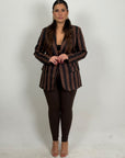 CURVY Giacca LAURETTA a righe