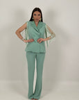 Tailleur MOIRA - Tailleur sartoriale giacca con frange e pantalone