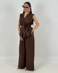 Tailleur LEA - Completo giacca con cintura e pantalone