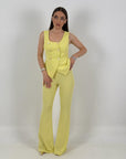 Tailleur ZAIRA - Tailleur sartoriale composto da gilet e pantalone a zampa