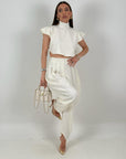 Cordset LOS ANGELES - completo top mezzo collo e pantalone
