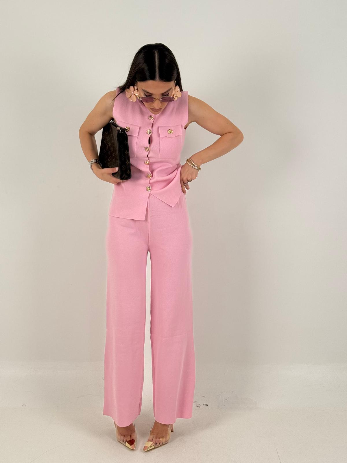 Cordset AMS - completo maglietta bottoni dorati e pantalone