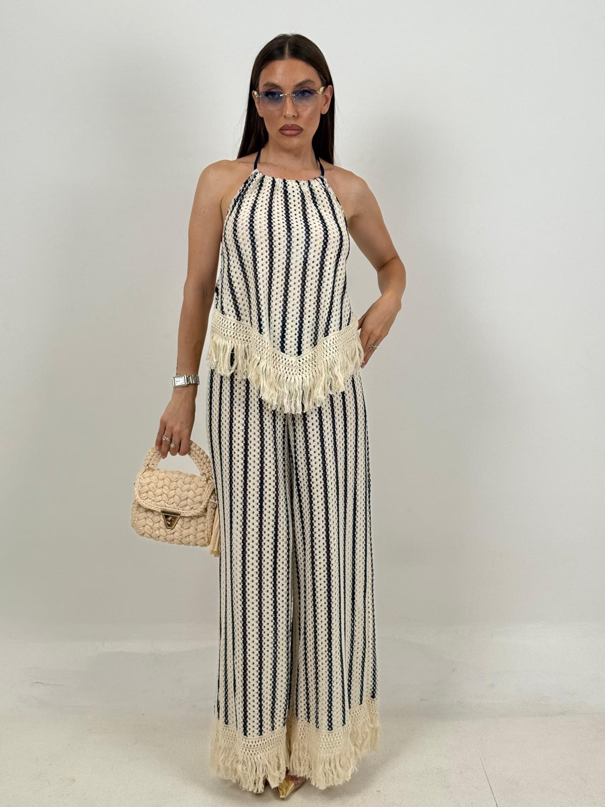 Cordset SERAFINA - Completo top e pantalone lumina