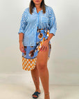 CURVY Gonna pareo FIORI