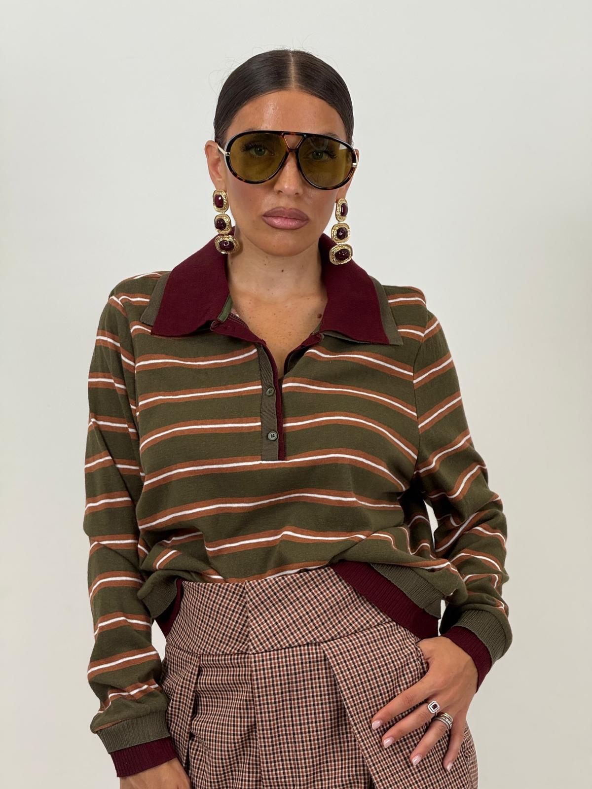 Maglia COZZA - Maglietta a righe