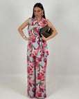 SALDO Cordset FATA - Completo blusa e pantalone a fiori
