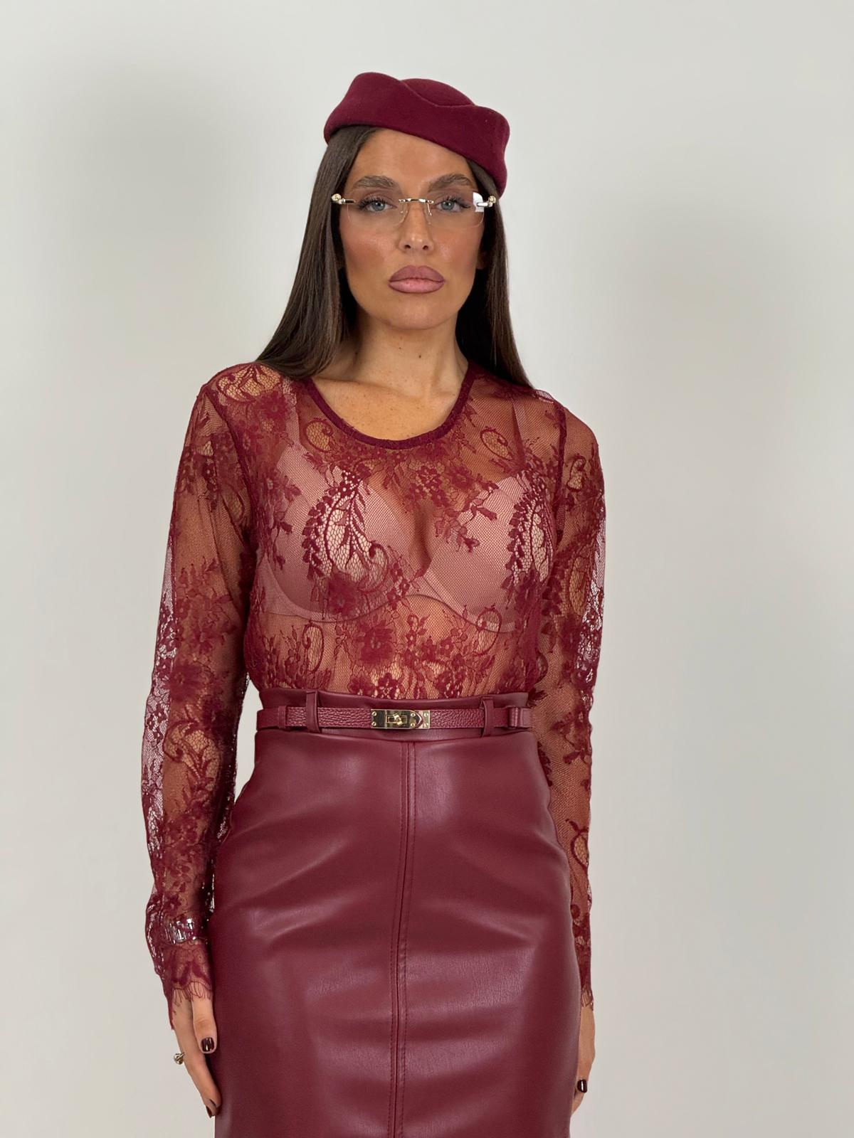 Maglia DANIELA in pizzo francese