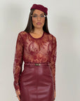 Maglia DANIELA in pizzo francese