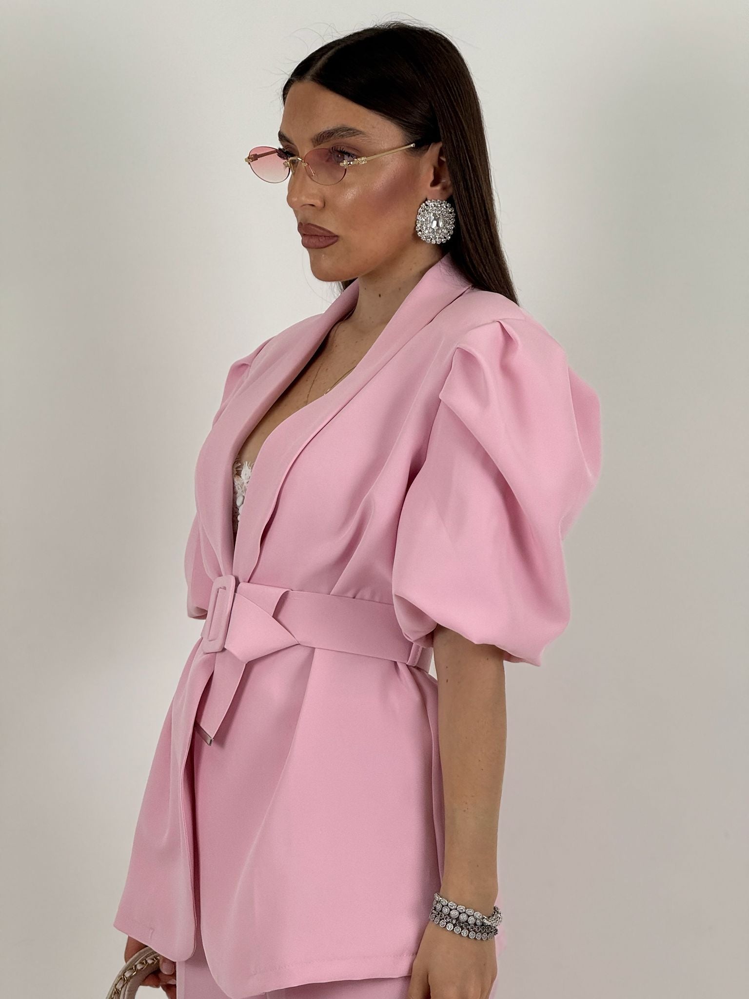 Tailleur FABRY - completo giacca con cintura e pantalone