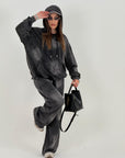 Tuta BLACK - COMPLETO FELPA E PANTALONE