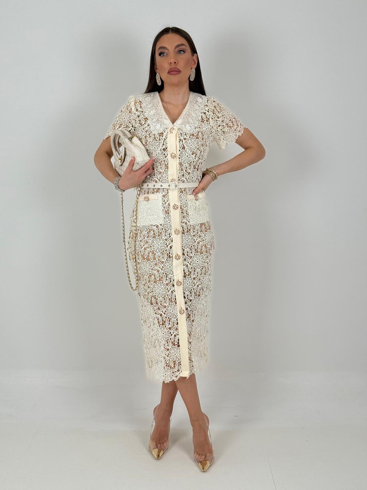 SALDO Abito BRENDA - Abito lungo in pizzo Collezione chic