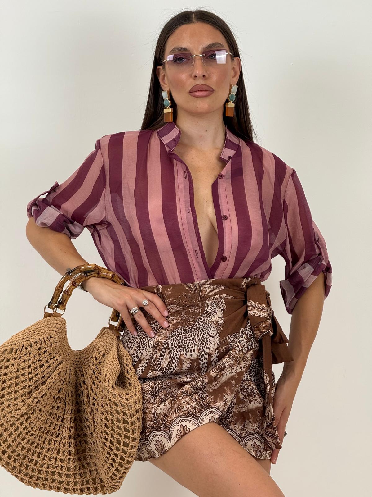 Camicia a righe BORDEAUX&amp; CIPRIA