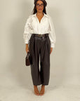 Pantalone MEHDI - Pantalone in ecopelle