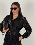 Cordset LOKA - Completo camicia in pizzo e pantalone