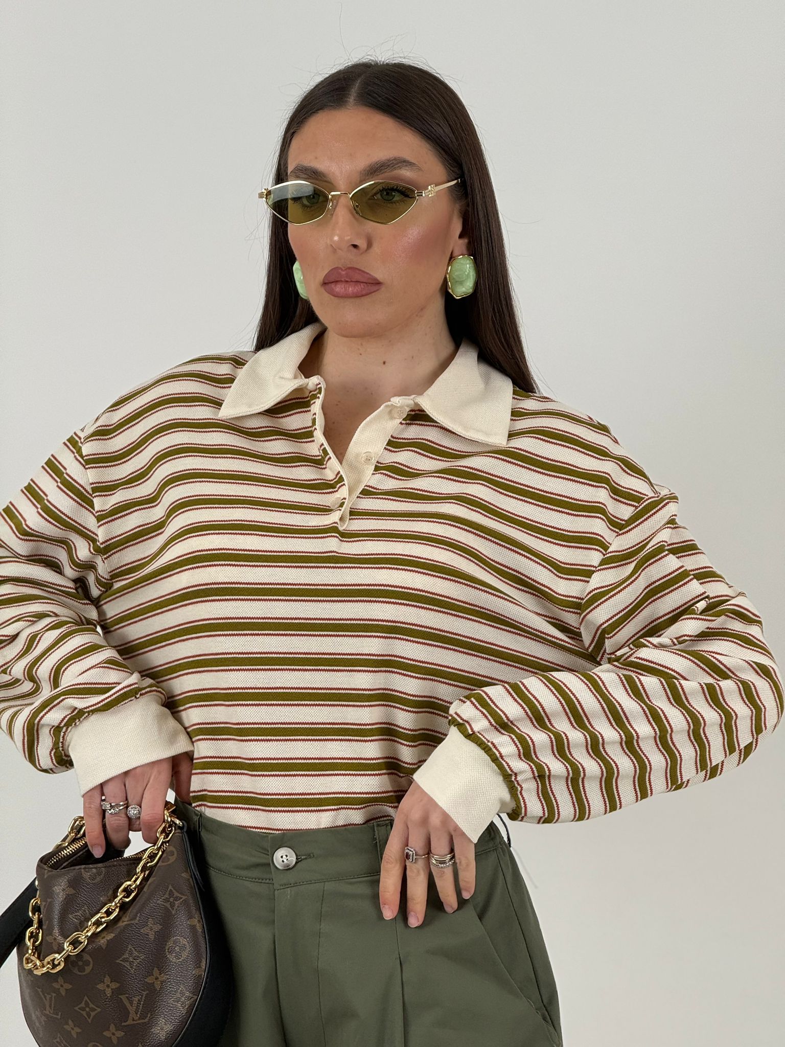 Polo ALFREDA - Polo fantasia a righe