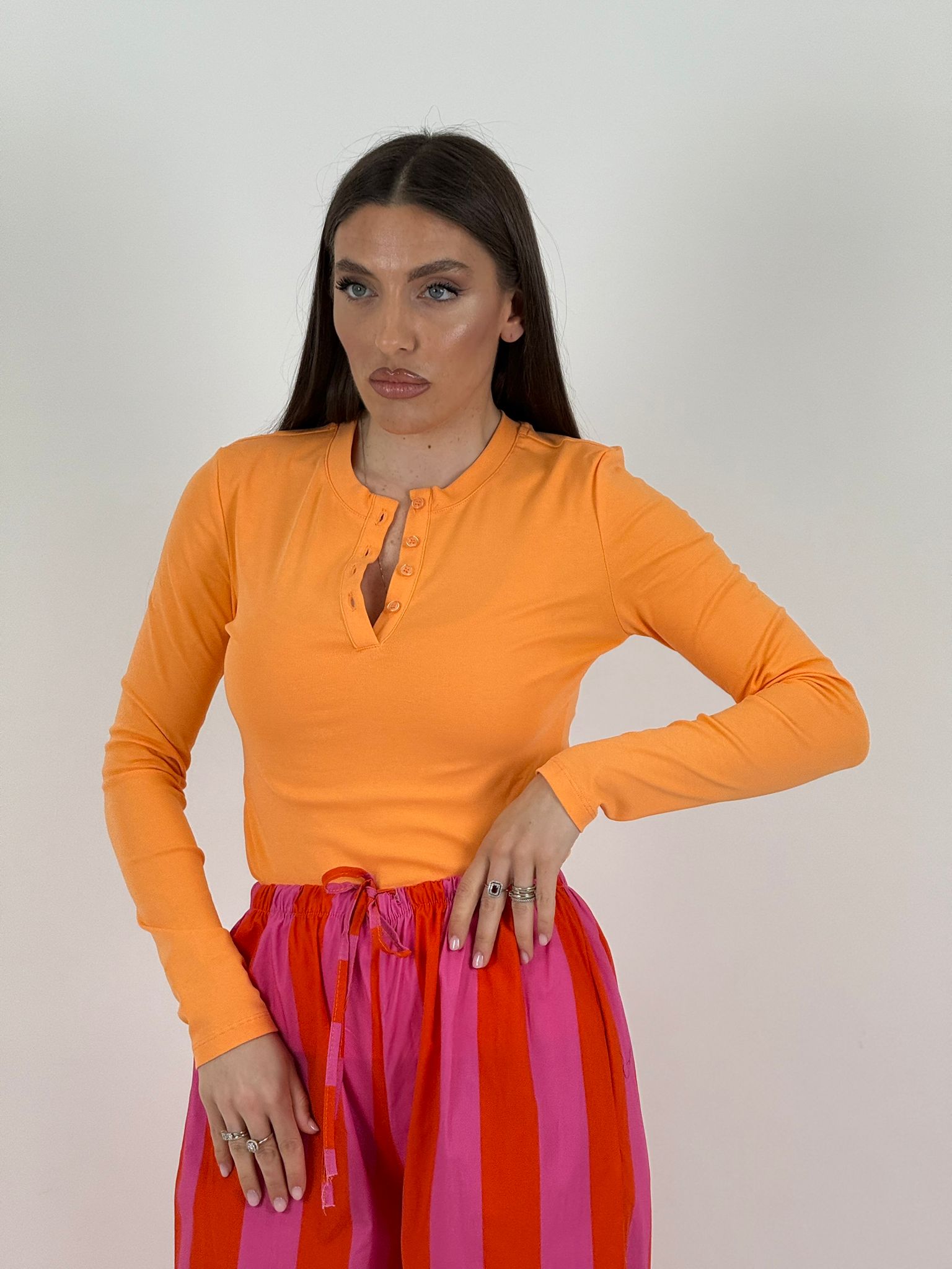 Maglia MARZIA - Maglia lumina con bottoni