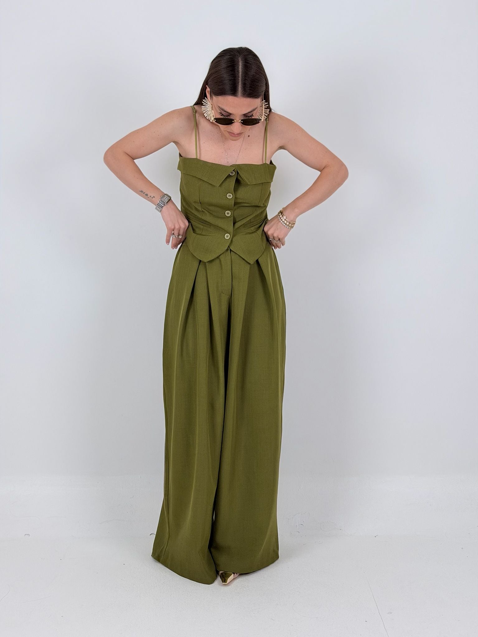 Cordset Natascia - Completo top e pantalone