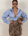 Camicia CELESTE A righe