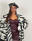 Cappotto LUMINA fantasia zebrata