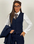 Tailleur MAELLE - Completo 3 pezzi top quality  Giacca, panciotto e pantalone palazzo
