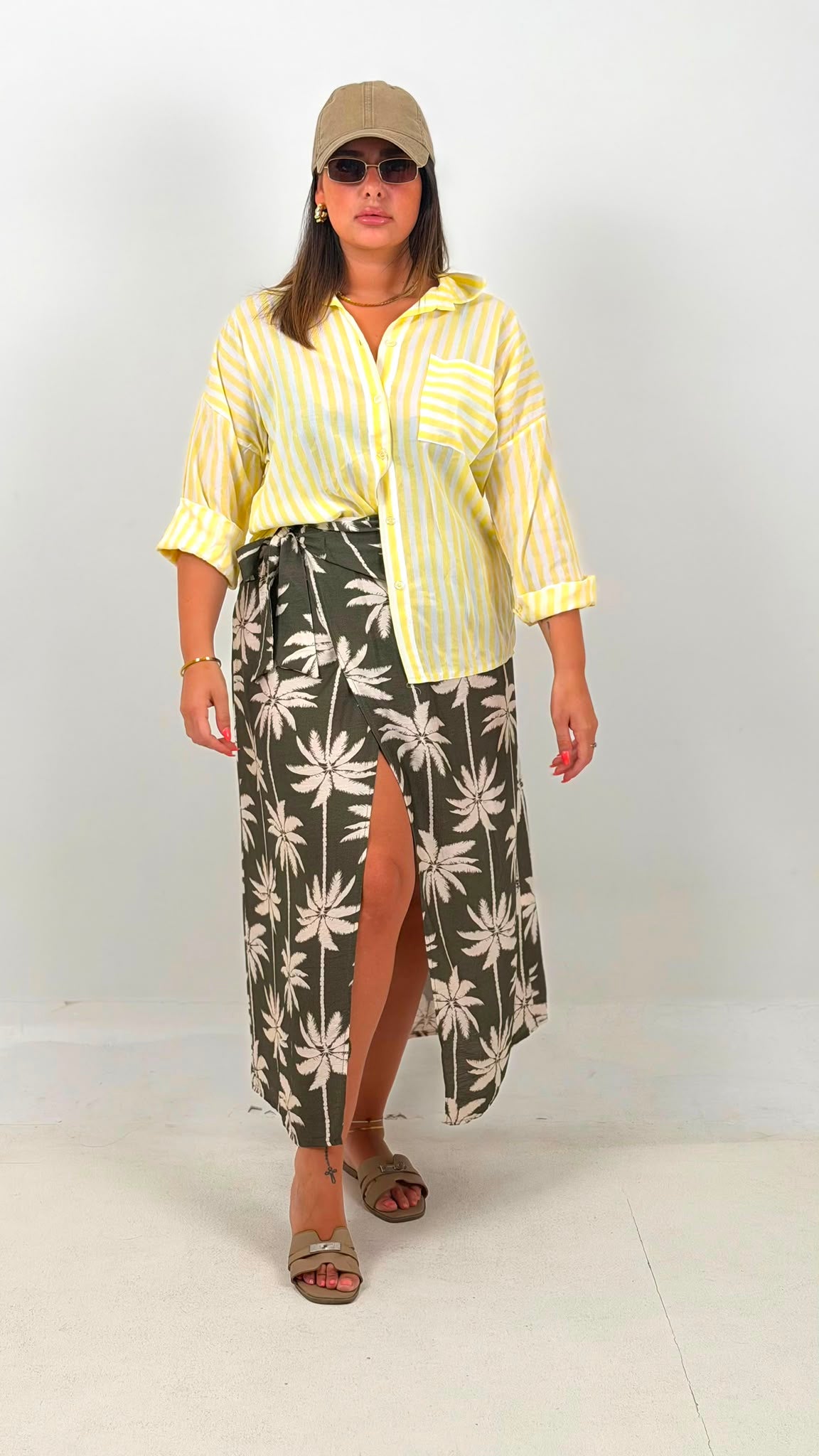 CURVY Camicia CALLY a righe con taschino