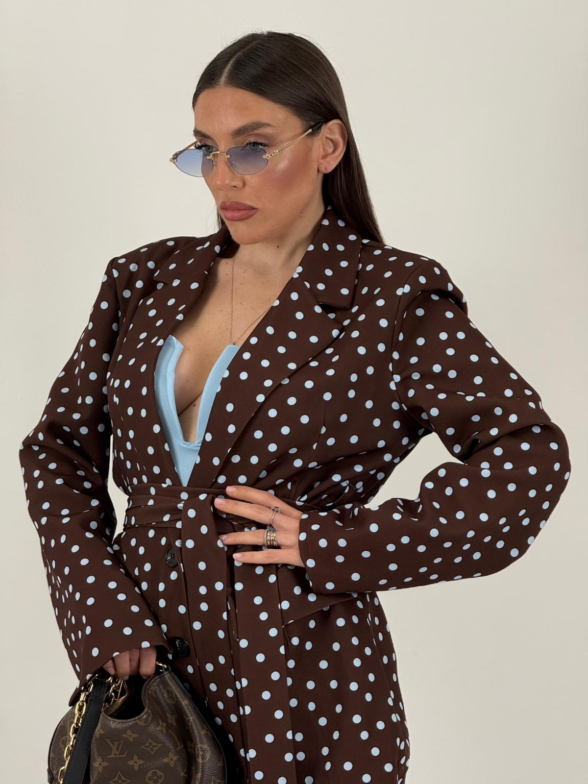 Giacca SIMO - Giacca fantasia pois