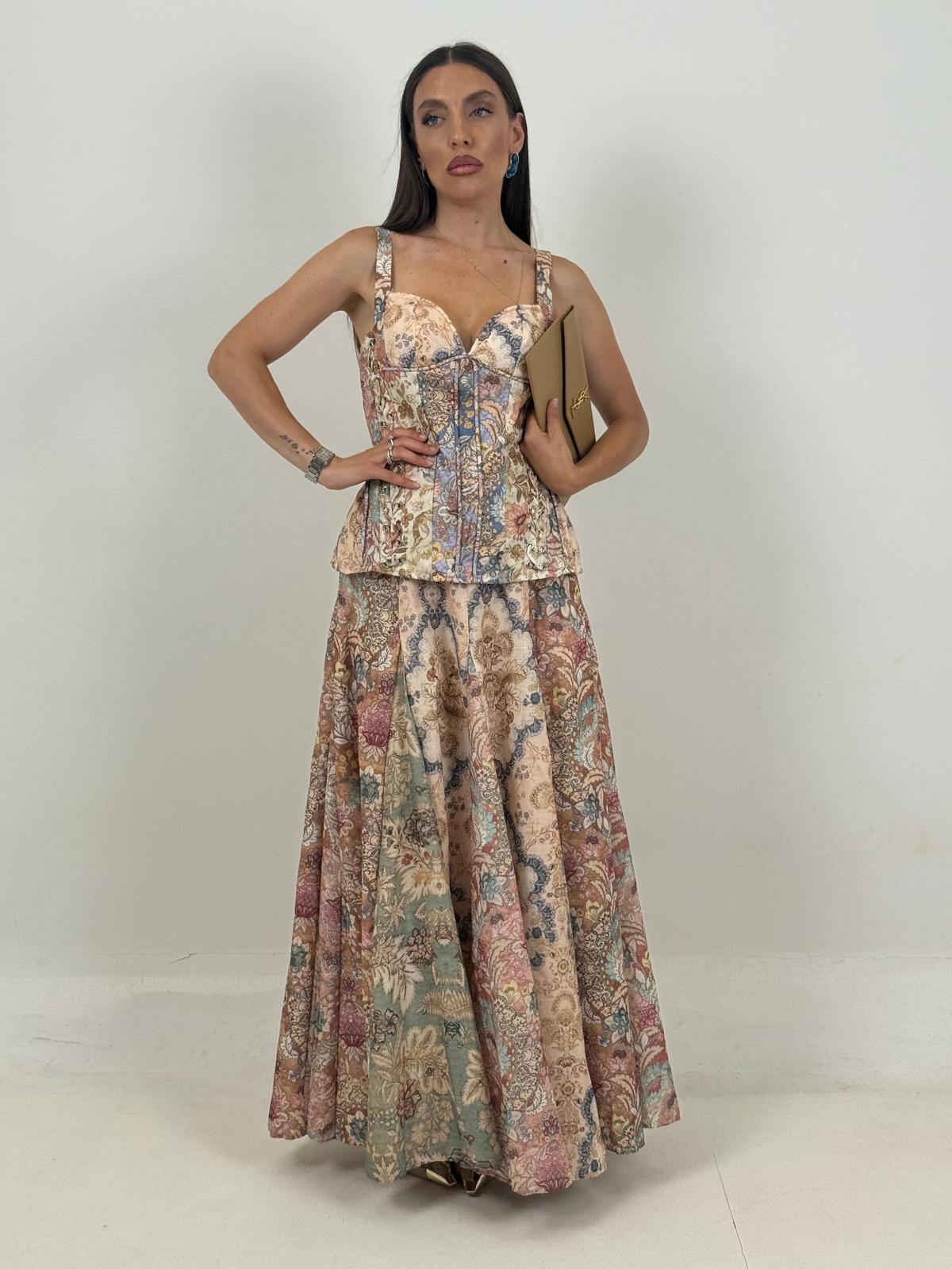 Cordset CHRY - Completo top e gonna lunga COLLEZIONE CHIC