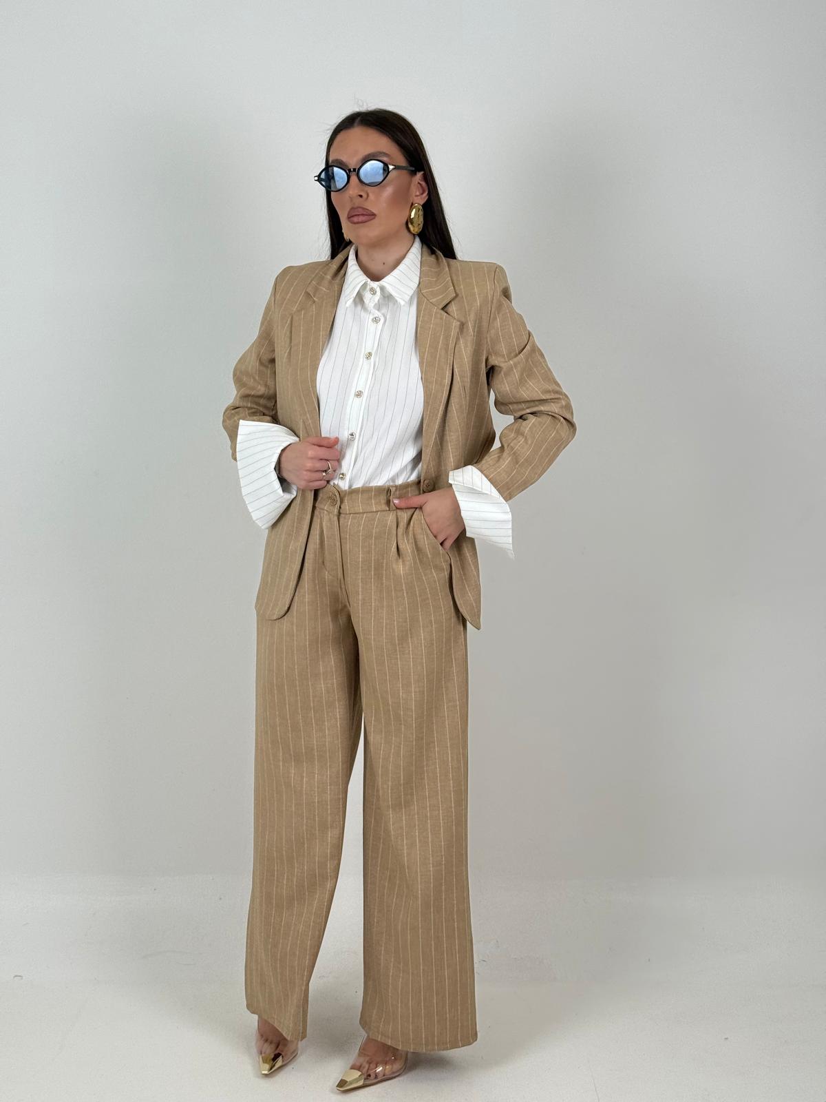 Tailleur ELEA - COMPLETO GIACCA E PANTALONE GESSATO
