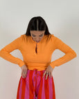 Maglia MARZIA - Maglia lumina con bottoni