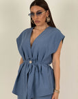 Cordset Zeynep - Completo gilet e pantalone