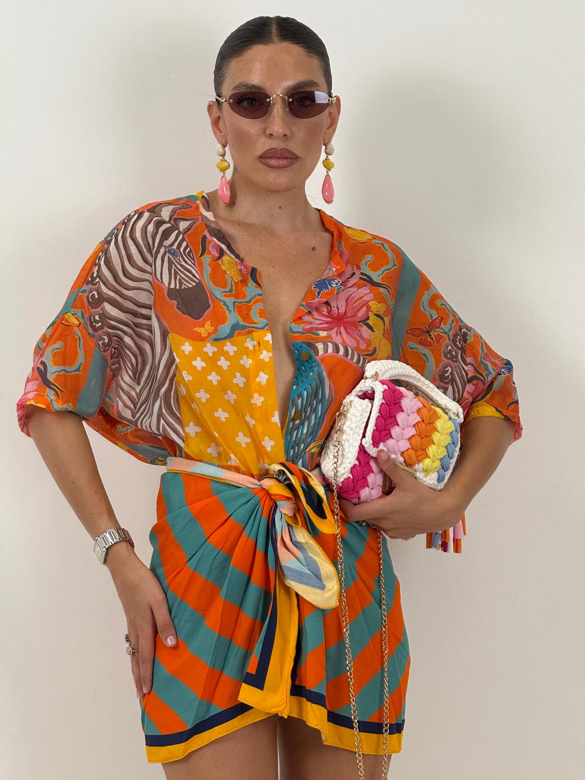 Cordset IBIZA - Completo camicia e gonna pareo