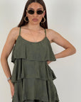 Cordset ELISA - Completo blusa con rouche e pantalone