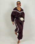 Tuta BELLINA - Completo felpa con zip e pantalone