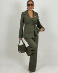 Tailleur ROMINA - Completo giacca con cintura e pantalone