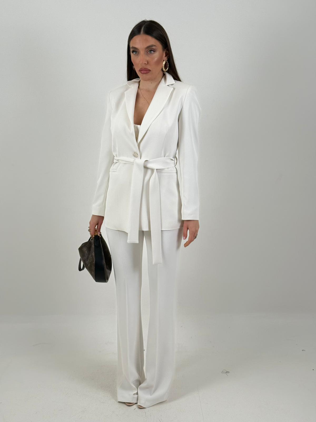 Tailleur LENA - Tailleur sartoriale con giacca con cintura e pantalone
