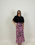 Gonna pareo ZEBRA ROSA