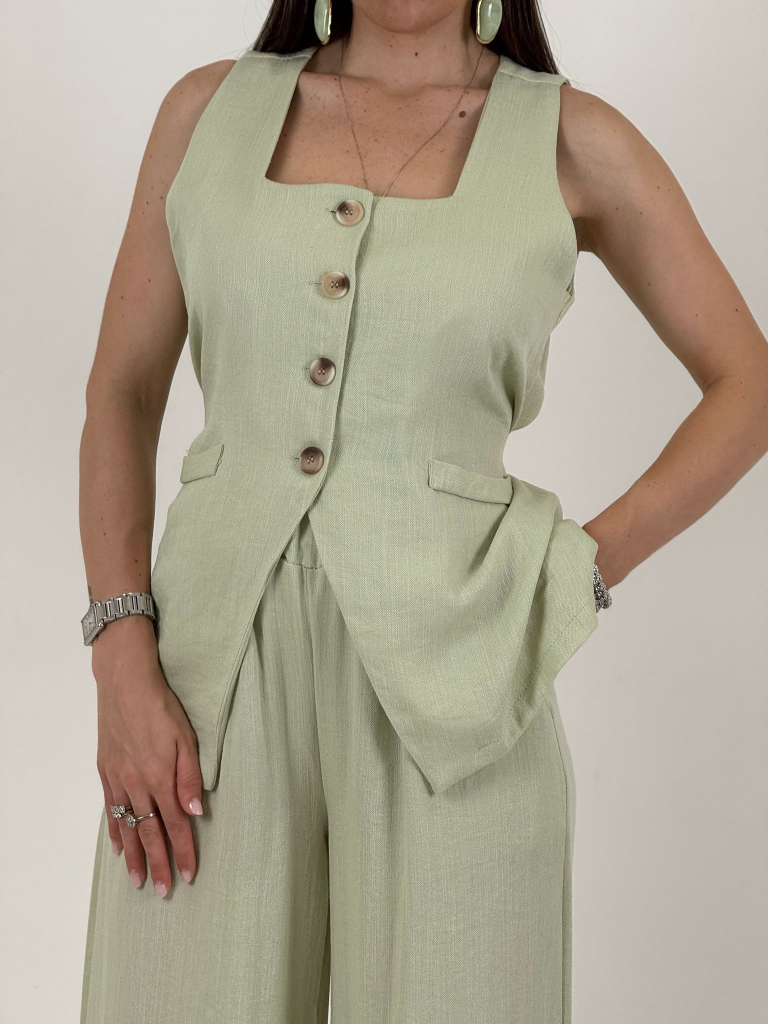 Tailleur MACY - Completo gilet corto e pantalone