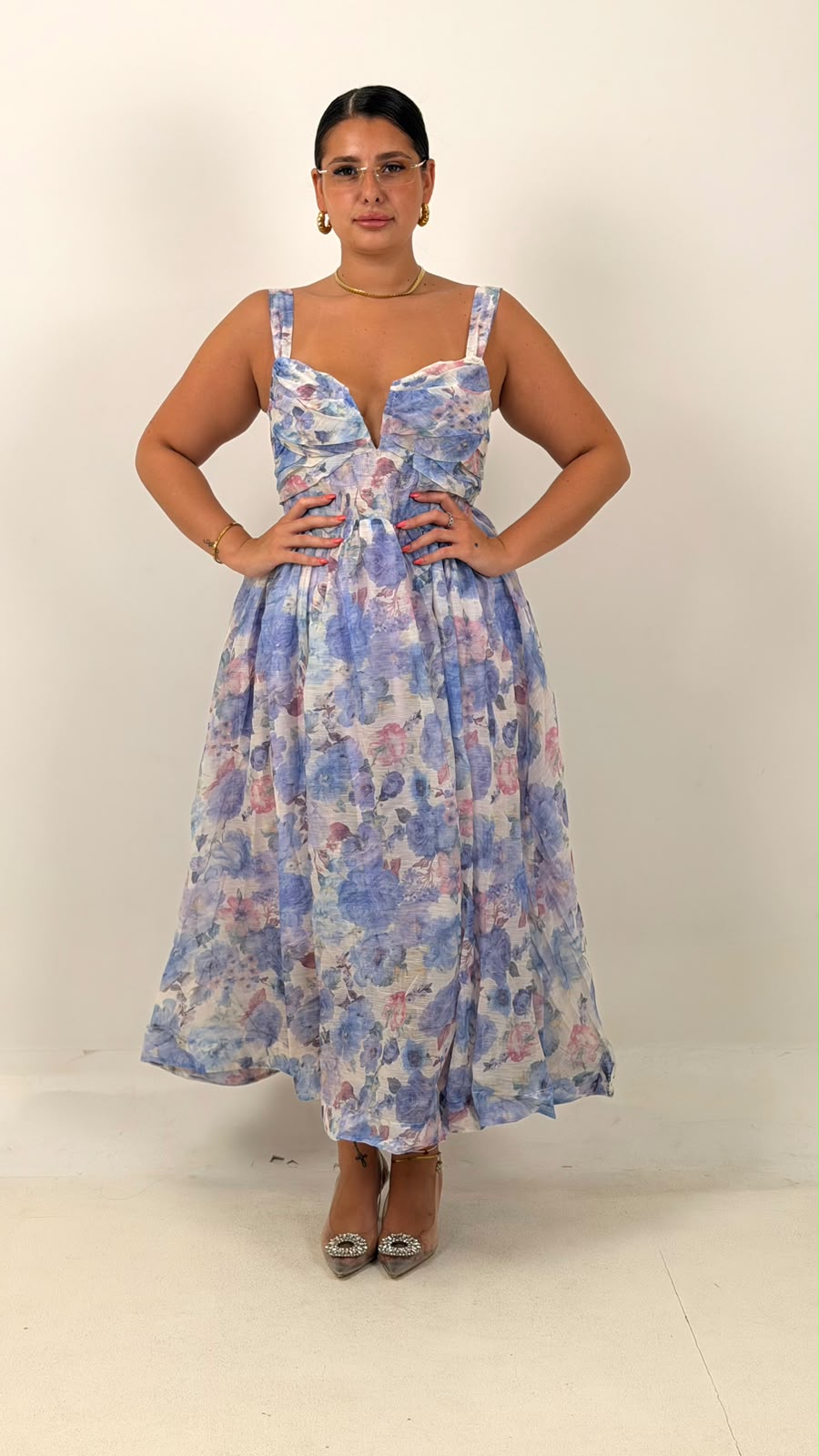 CURVY Abito PRIMULA - Abito lungo COLLEZIONE CHIC