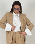 Tailleur ELEA - COMPLETO GIACCA E PANTALONE GESSATO