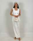 Tailleur DIAMANTE - Completo gilet con bottoni gioiello e pantalone