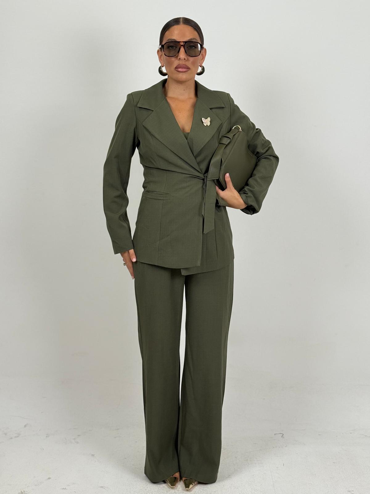 Tailleur ROMINA - Completo giacca con cintura e pantalone