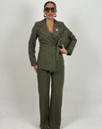 Tailleur ROMINA - Completo giacca con cintura e pantalone