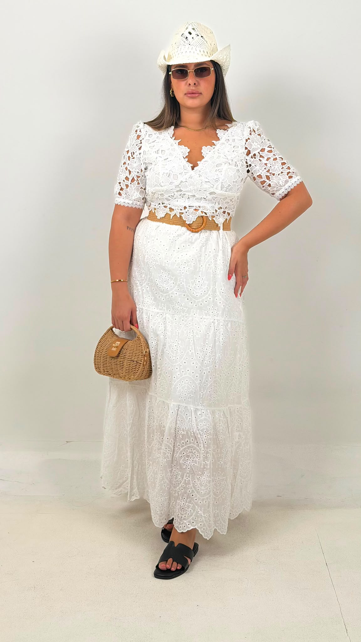 CURVY Top in pizzo NINA