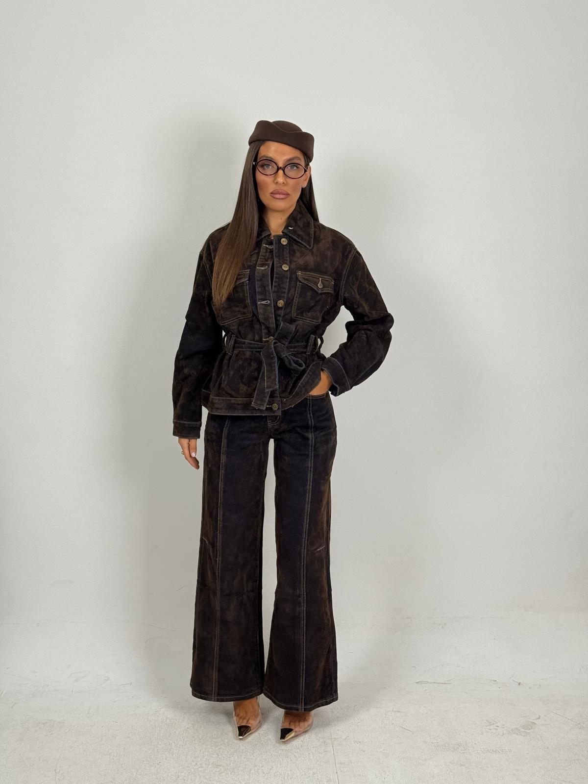 Cordset ANA - Completo in denim , giacca e pantalone
