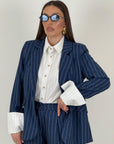 Tailleur ELEA - COMPLETO GIACCA E PANTALONE GESSATO