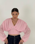 SALDO Camicia LAVINIA corta con manica velata