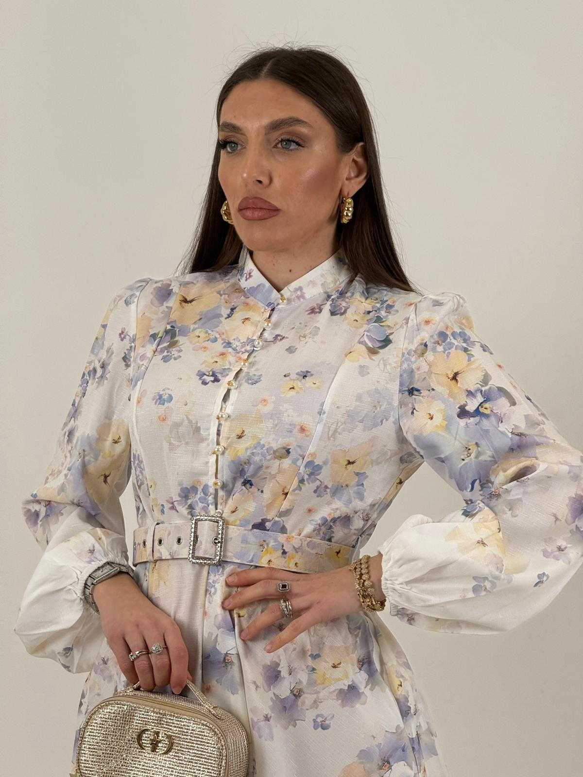 Abito CARLOTTA - Abito corto con cintura - COLLEZIONE CHIC